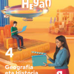 Portada del producto:  DA. Geografia eta Historia. 4 bigarren hezkuntza. Hegan