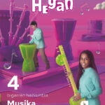 Portada del producto:  DA. Musika. 4 bigarren hezkuntza. Hegan