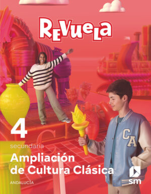 Portada del producto:  DA. Ampliación de Cultura Clásica. 4 Secundaria. Revuela. Andalucía