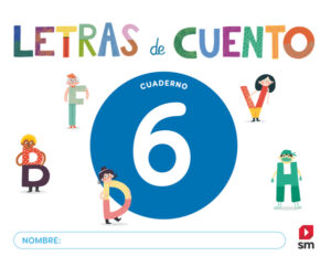 Portada del producto:  DA. Cuaderno de lectoescritura 6. Letras de cuento